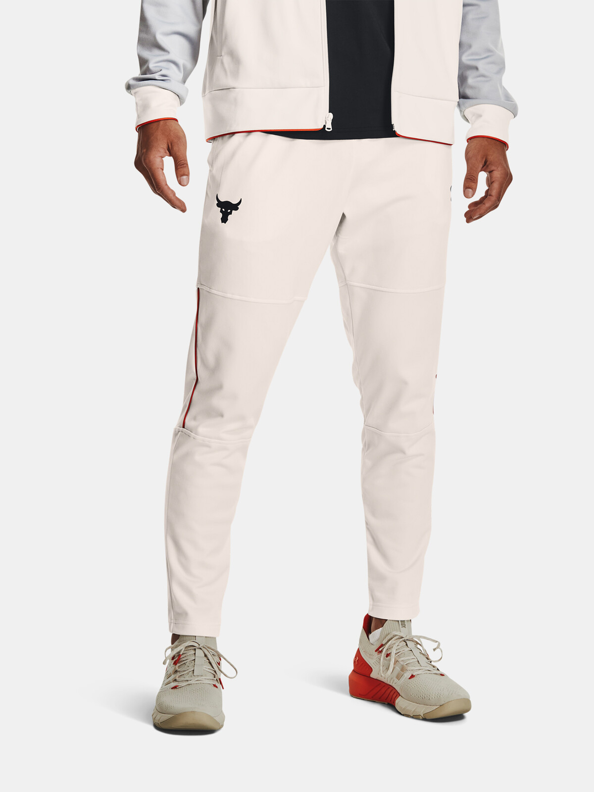 Under Armour Sweatpants UA PJT ROCK KNIT TRACK PANT-WHT - Mens