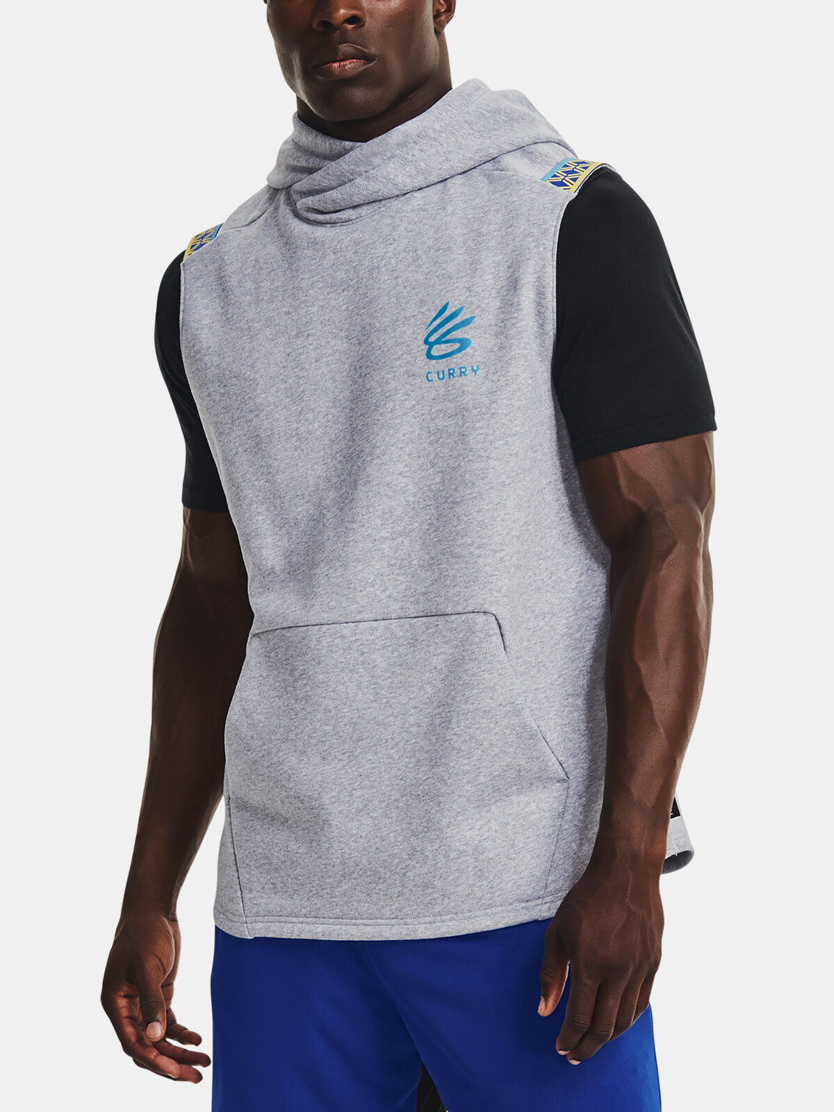 Under Armour Sweatshirt CURRY FLEECE SLVLS HOODY-GRY - Men's