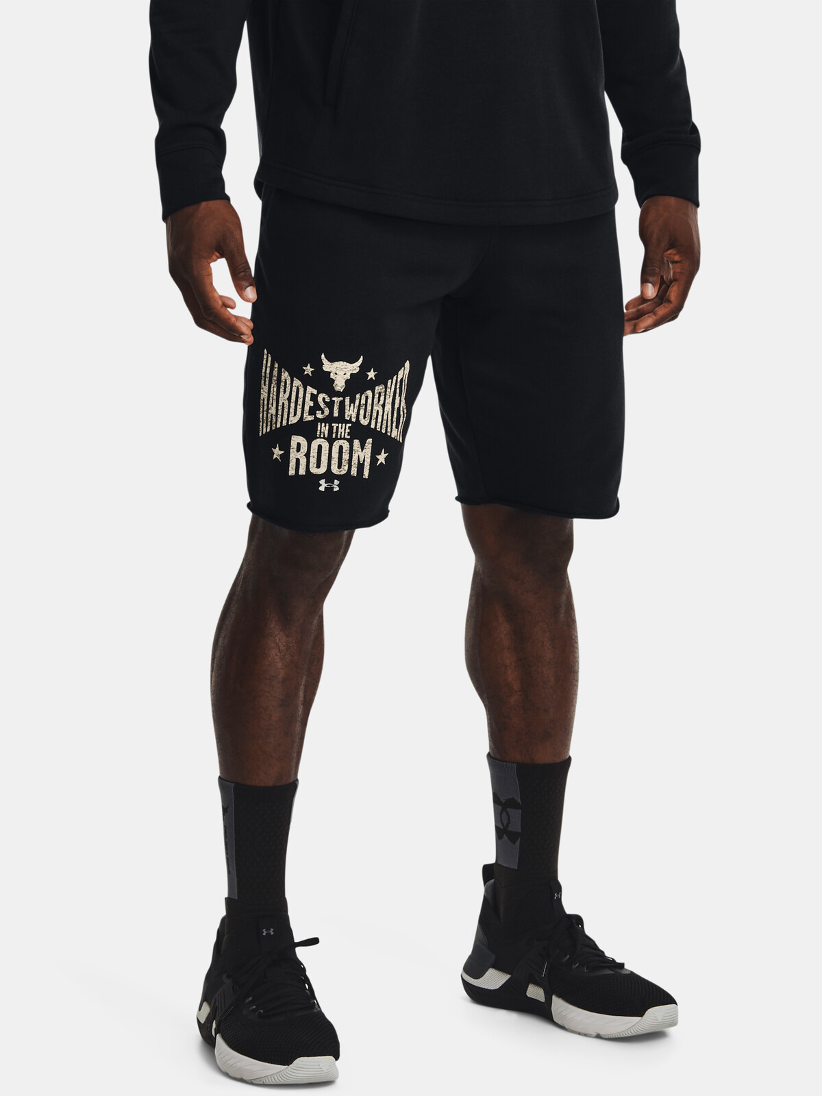 Under Armour Shorts UA Pjt Rock Terry Shorts-BLK - Mens