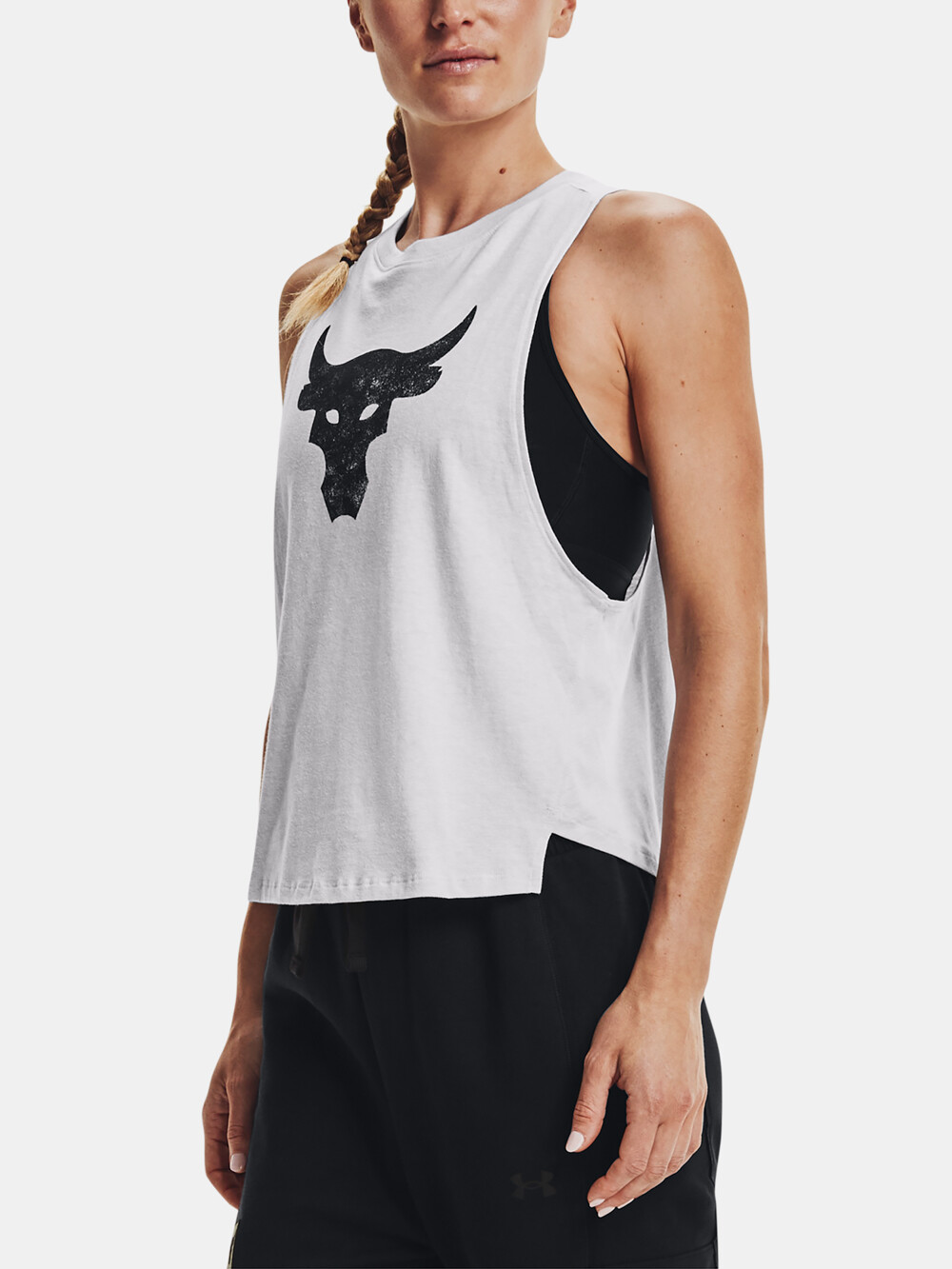 Under Armour UA Project Rock Bull Tank-GRY Tank Top - Ladies