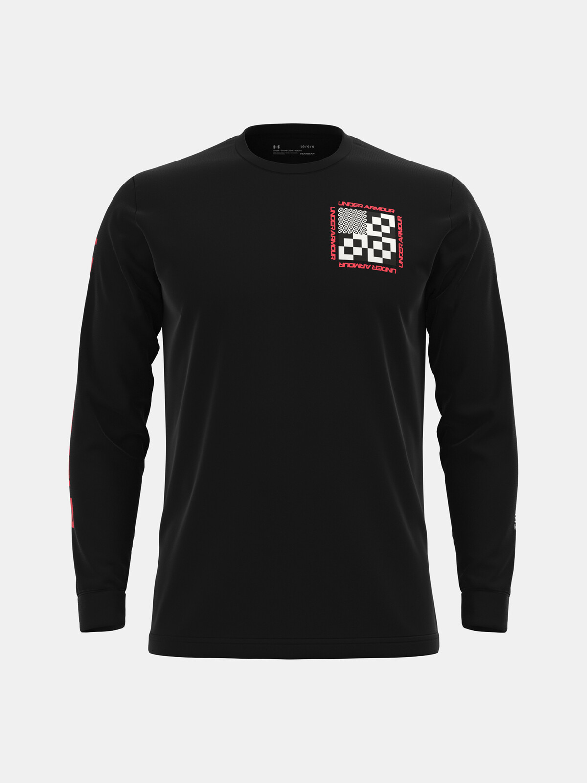 Under Armour T-Shirt UA GEO PRINT LS-BLK - Mens