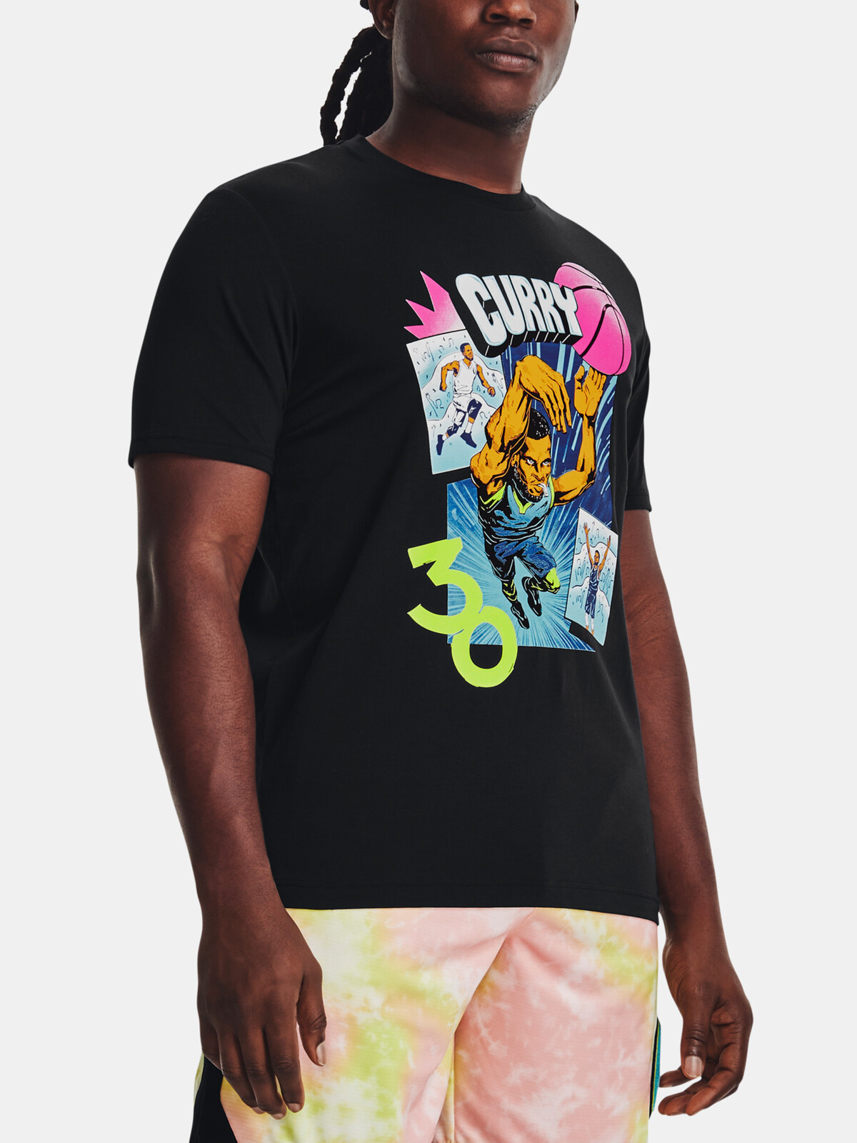 Under Armour T-Shirt UA CURRY COMIC BOOK SS-BLK - Men's