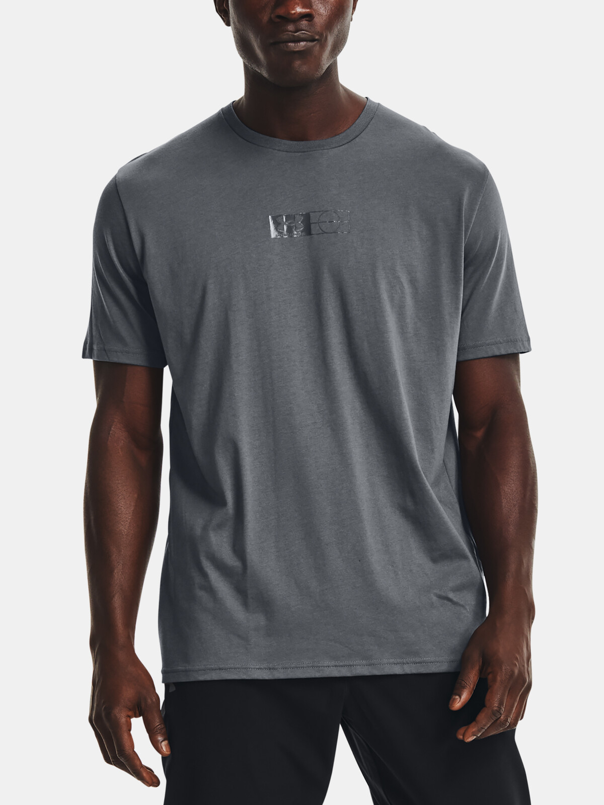 Under Armour T-Shirt M GFB Elevated Icon-GRY - Mens