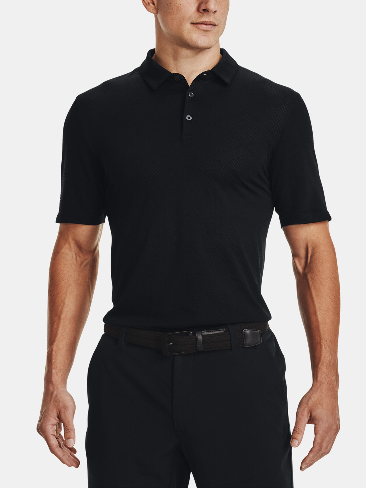 Under Armour UA Curry Seamless Polo-BLK T-Shirt - Mens