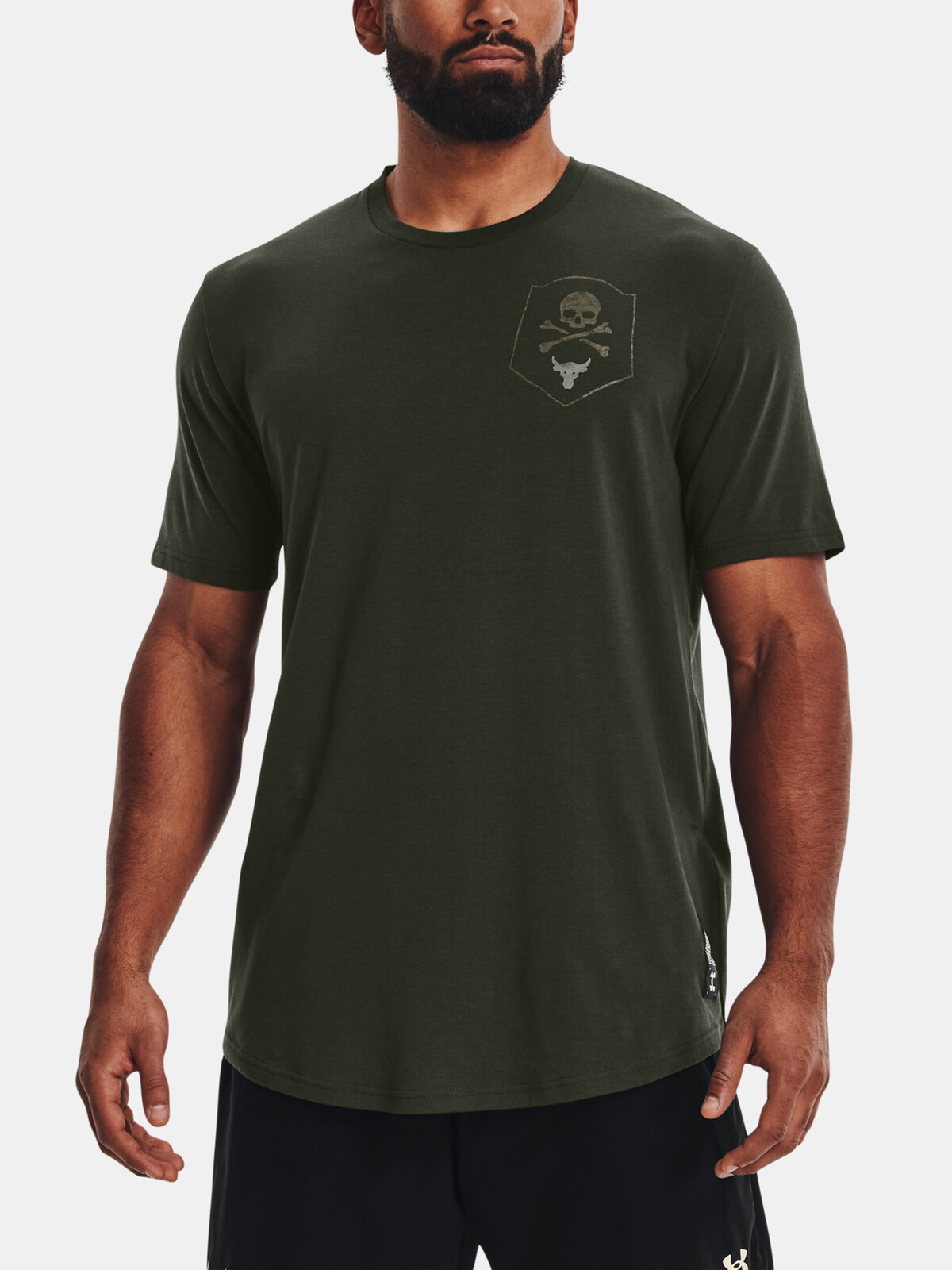 Under Armour T-Shirt UA Pjt Rock 100 Percent SS-GRN - Mens