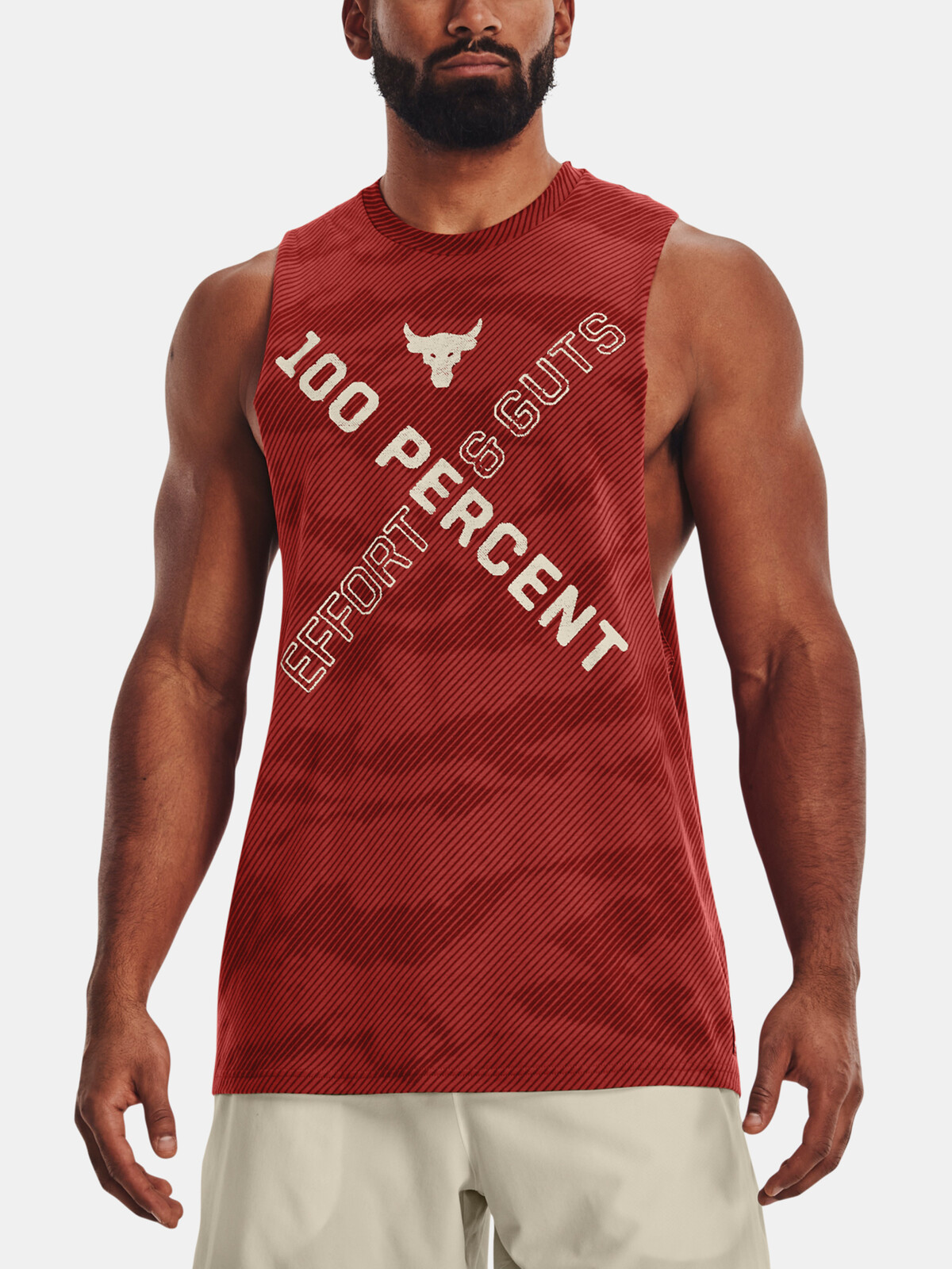 Under Armour Tank Top UA Pjt Rock 100 Percent Tank-RED - Mens