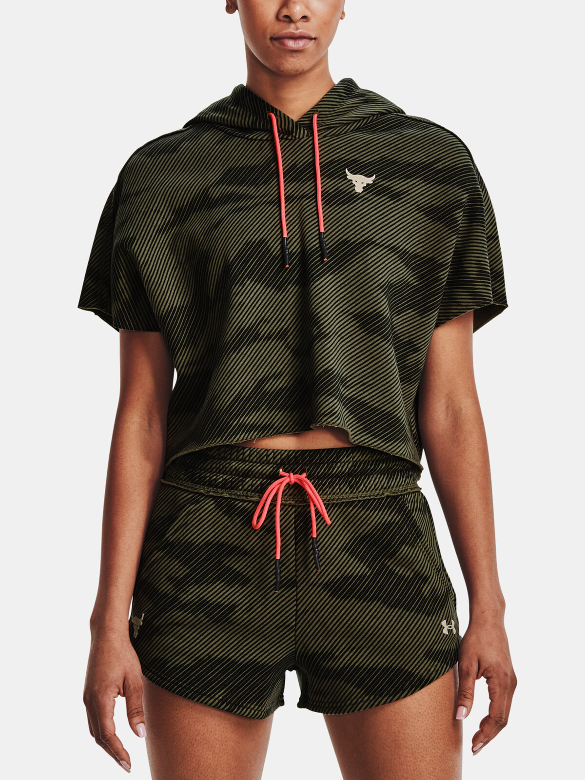 Under Armour Sweatshirt UA Prjct Rock SS Print Hde-GRN - Ladies