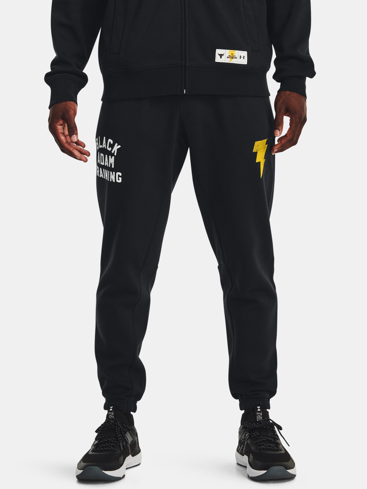 Under Armour Sweatpants Pjt Rck BA Rival Flc Jgr-BLK - Mens