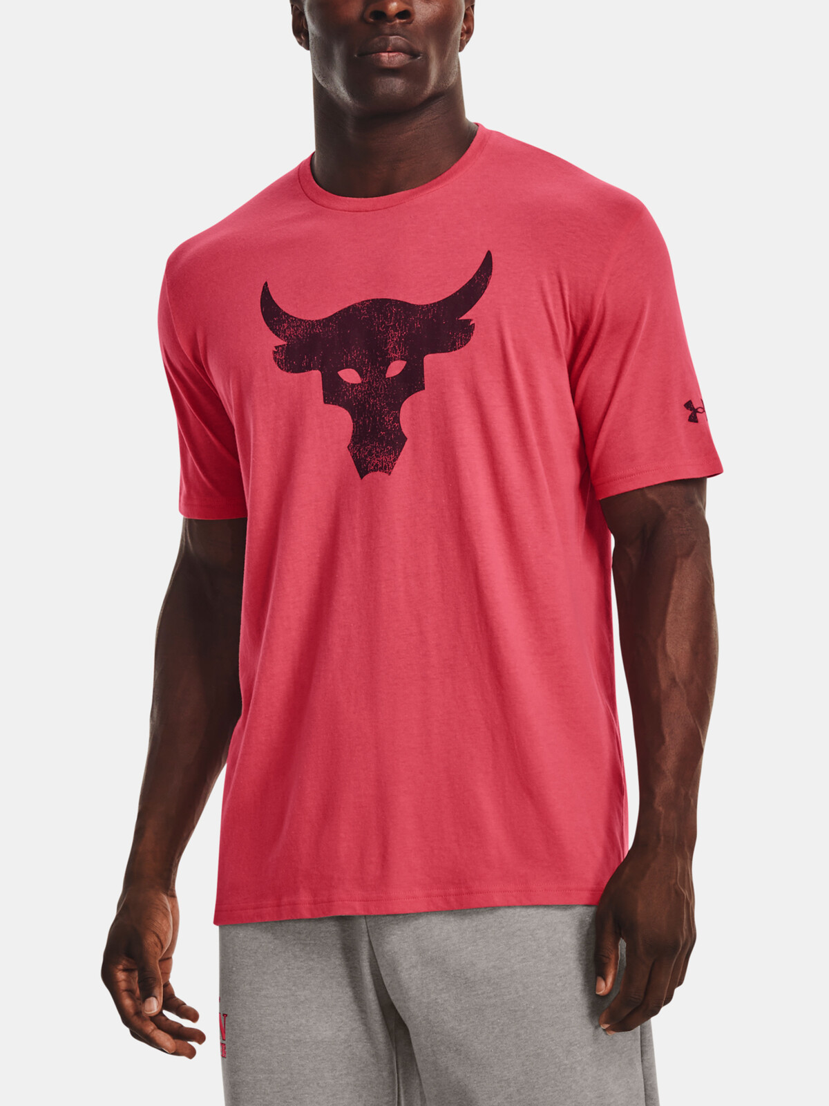 Under Armour T-Shirt UA PJT ROCK BRAHMA BULL SS-PNK - Mens