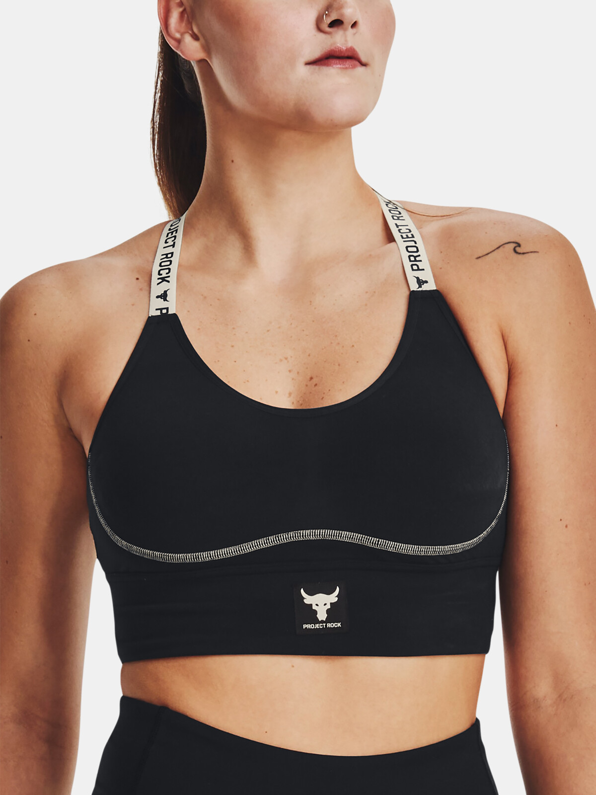 Under Armour Bra Pjt Rock Infty Mid Bra-BLK - Ladies