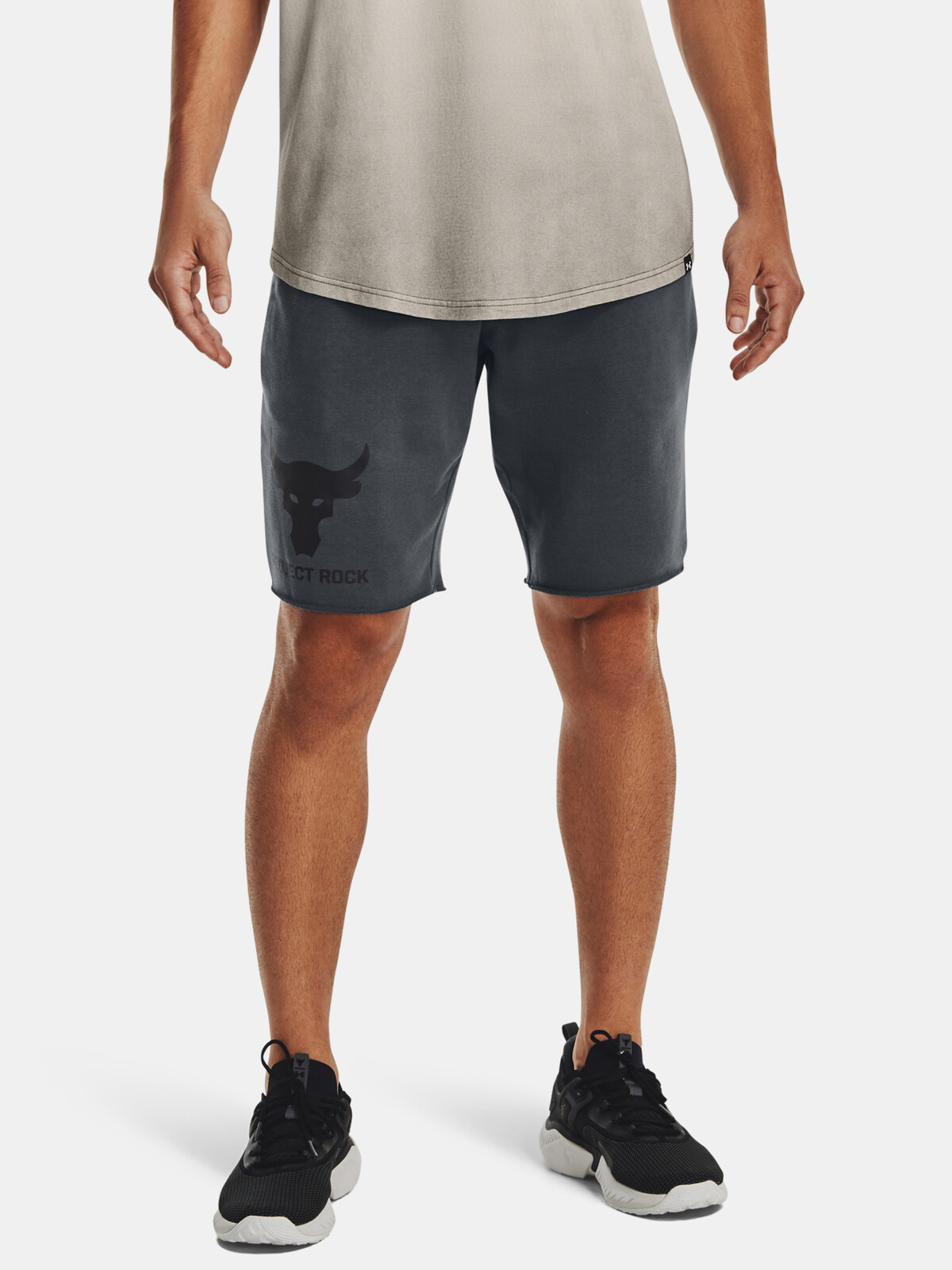 Under Armour Shorts Pjt Rock Brhma Bull Terry Sts-GRY - Mens