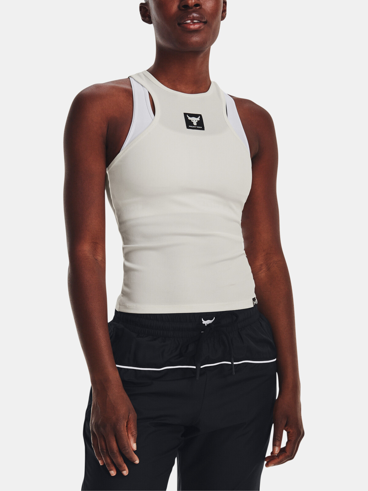 Under Armour Pjt Rock Rib Tank Tank-WHT - Ladies
