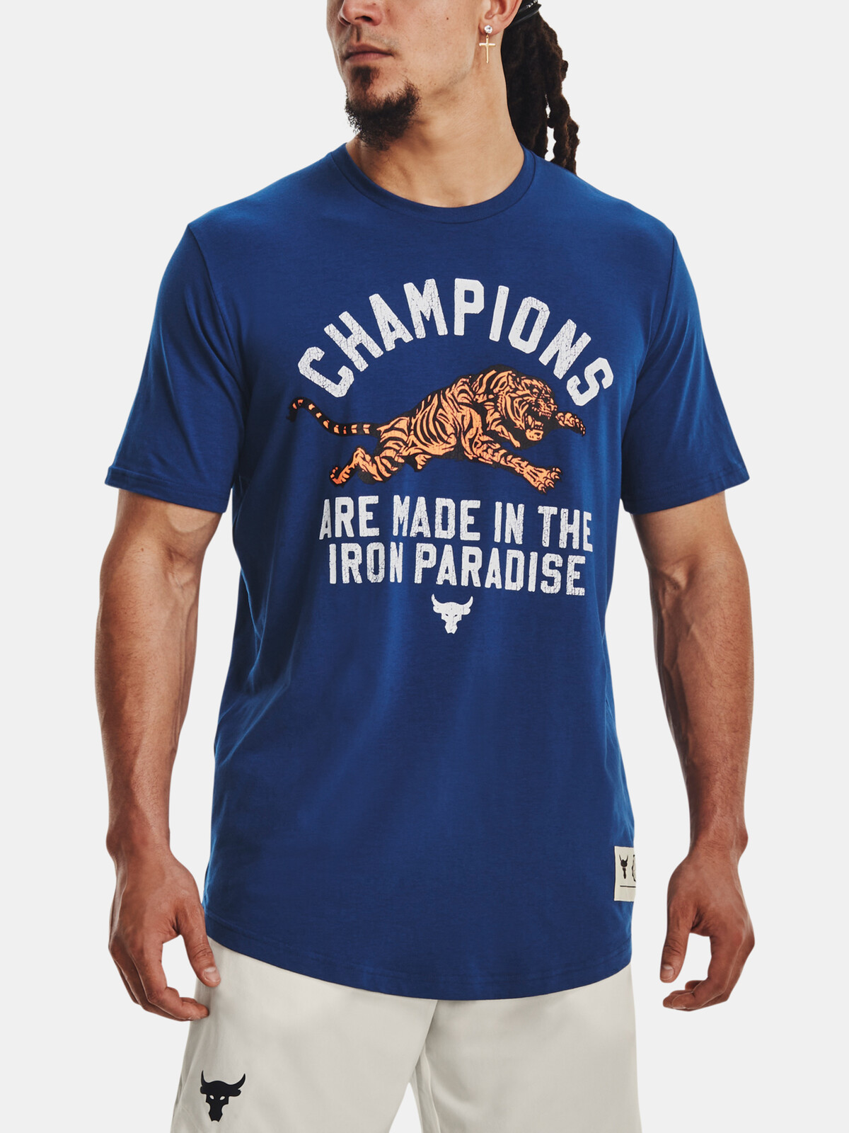 Under Armour T-Shirt UA PJT ROCK CHAMP SS-BLU - Men's