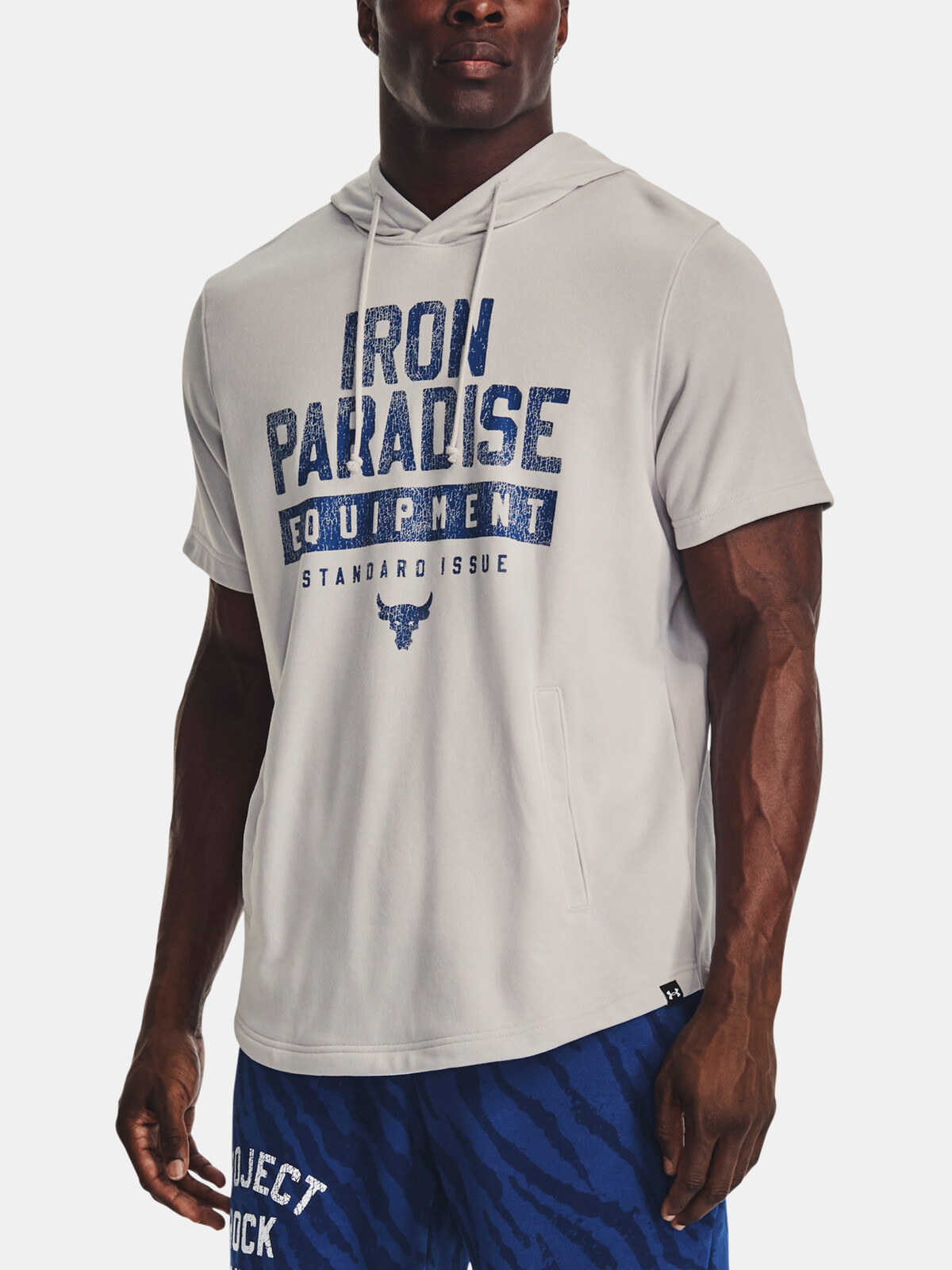 Under Armour Pjt Rock Terry Sweatshirt SS HD TG-GRY - Mens