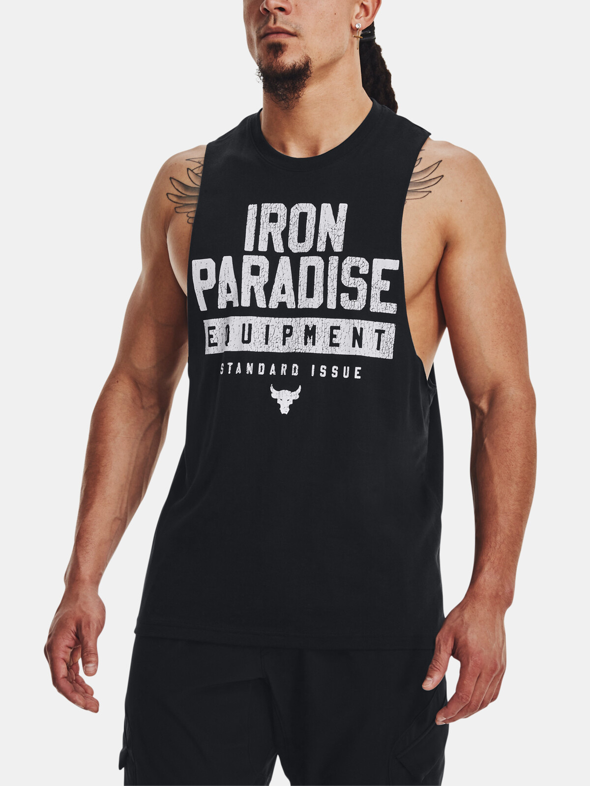 Under Armour Tank Top UA PJT ROCK IRON MUSCLE TANK-BLK - Mens