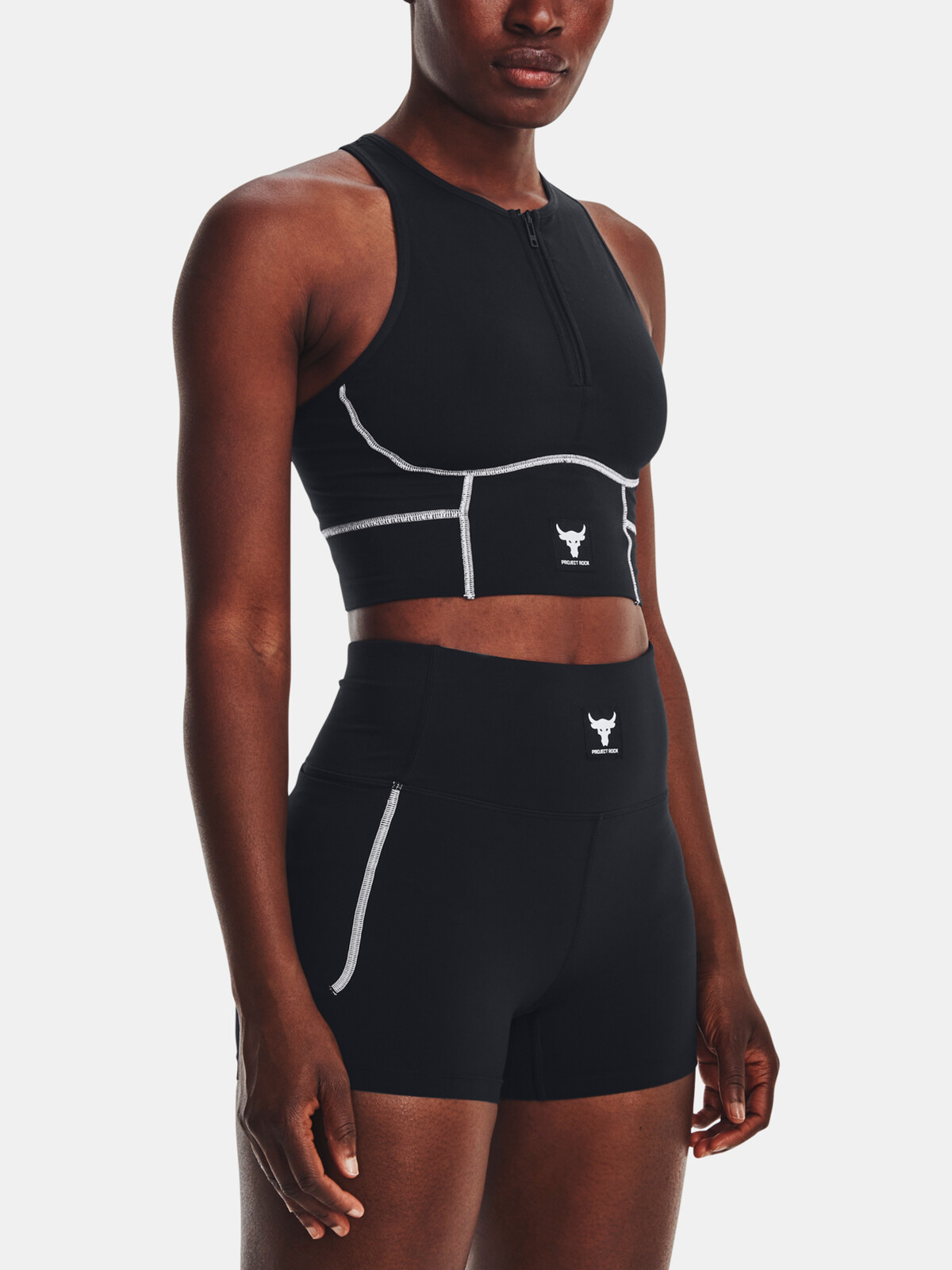 Under Armour Tank Top Pjt Rck Meridian Zipper Tank-BLK - Ladies