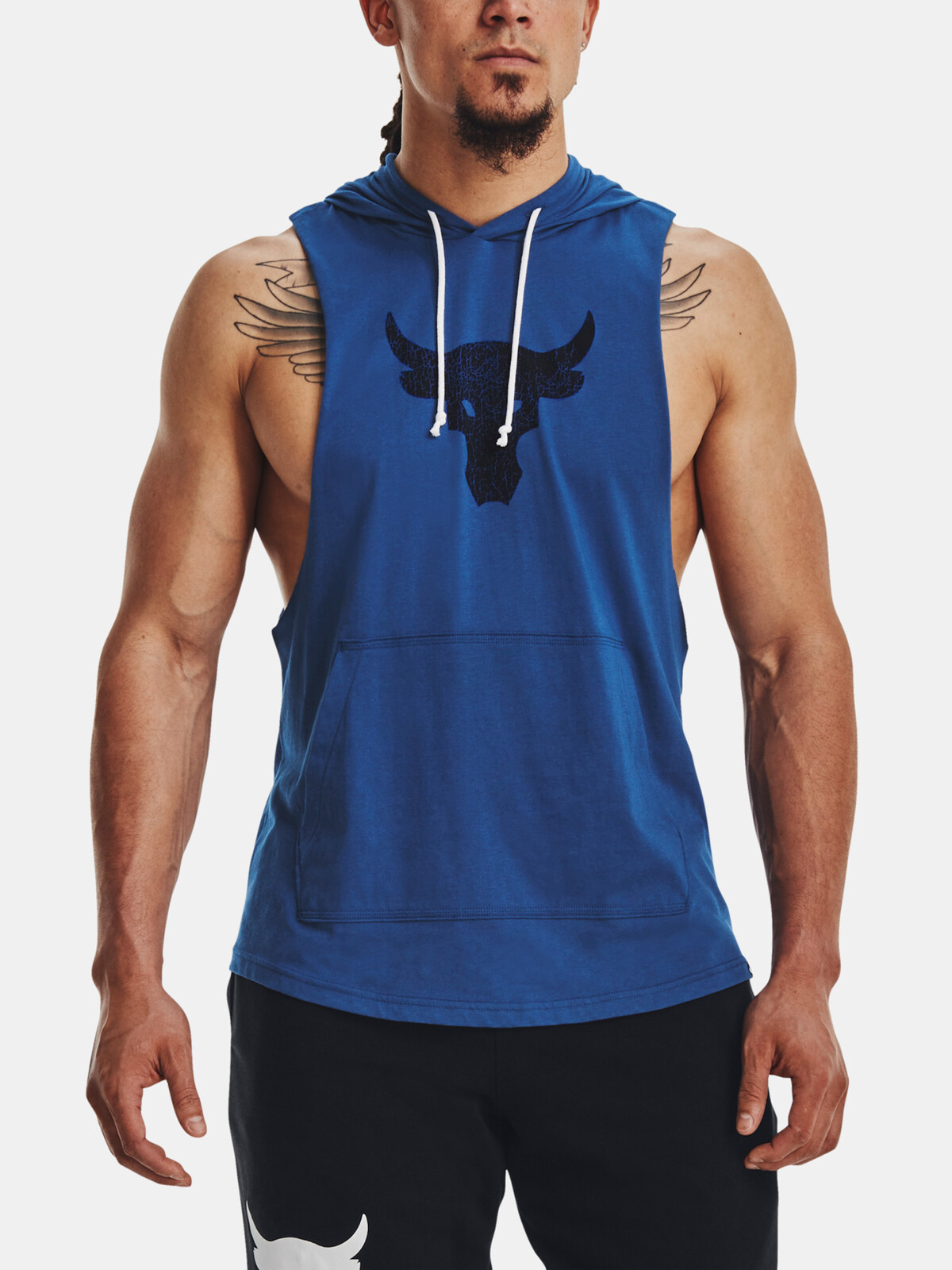 Under Armour Sweatshirt UA PJT ROCK BSR BULL SL HD-BLU - Mens