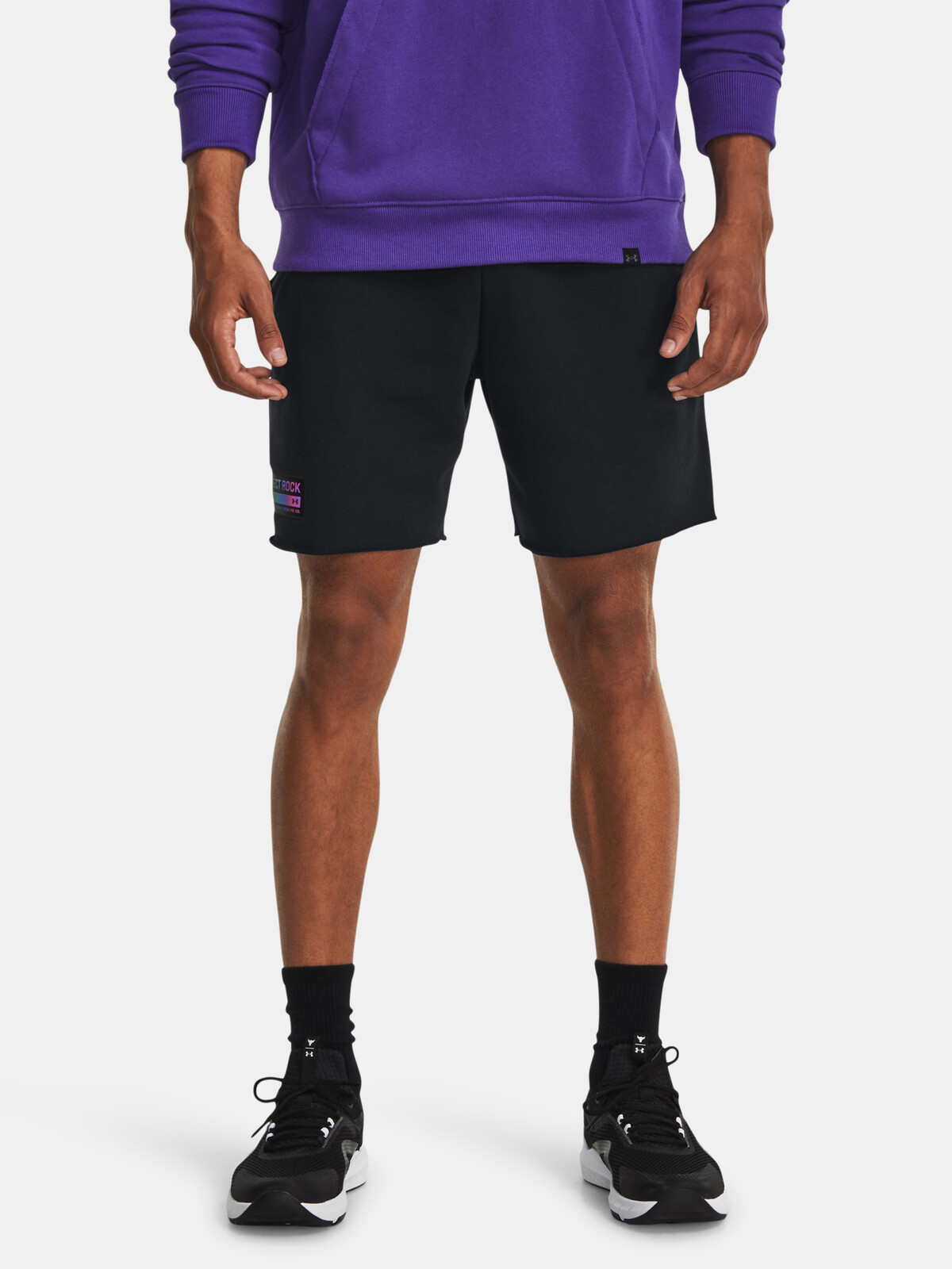 Under Armour Shorts Pjt Rock Hwt Terry Shorts-BLK - Mens