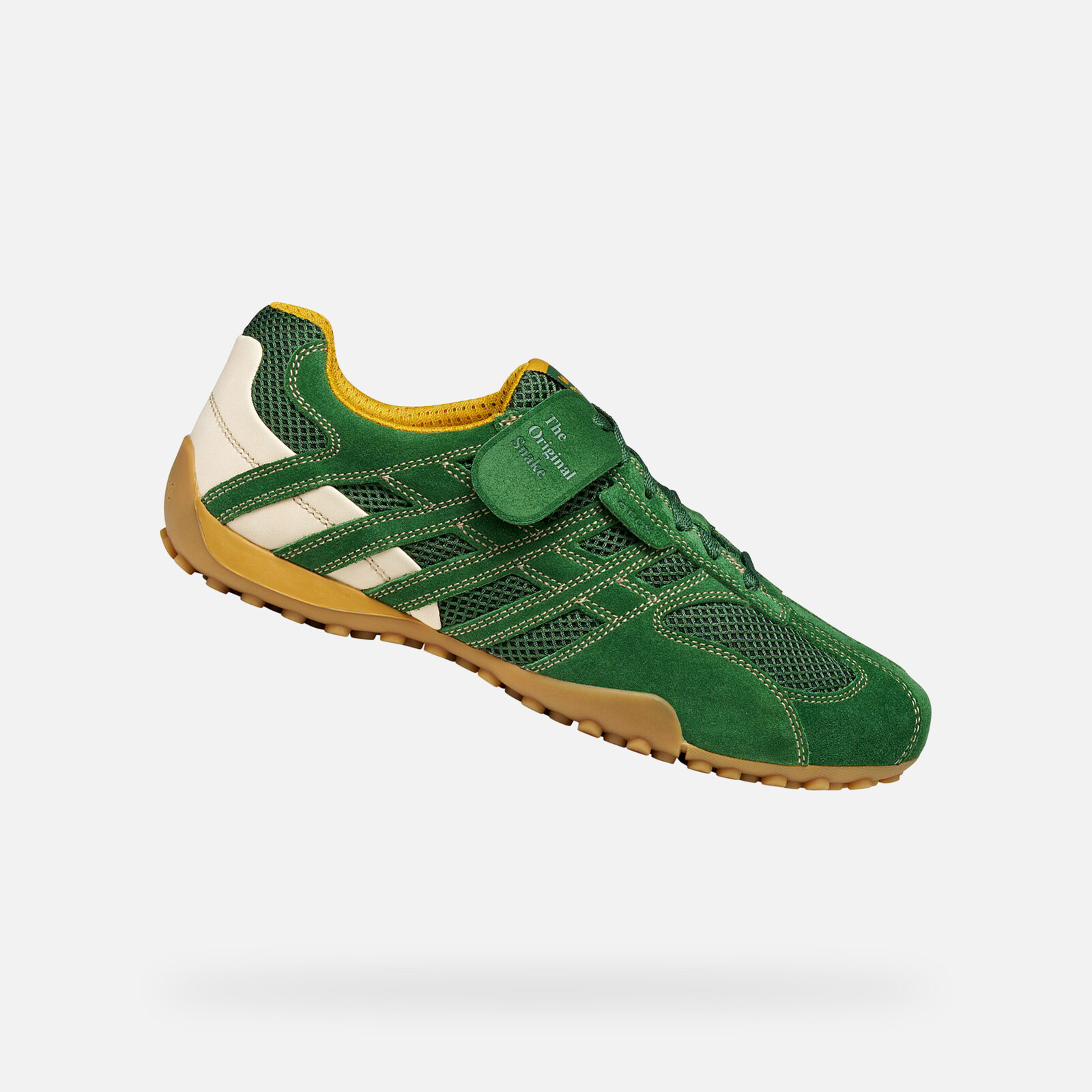 Green Men's Sneakers Geox Snake Original - Mens