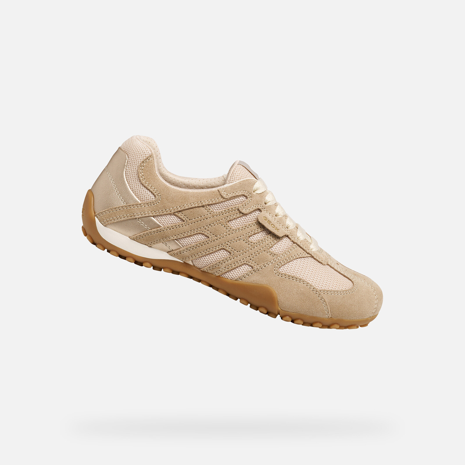 Beige Women's Geox Snake Original Sneakers - Women's