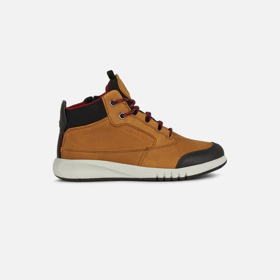 Brown Boys' Winter Boots Geox Aeranter Abx - Boys