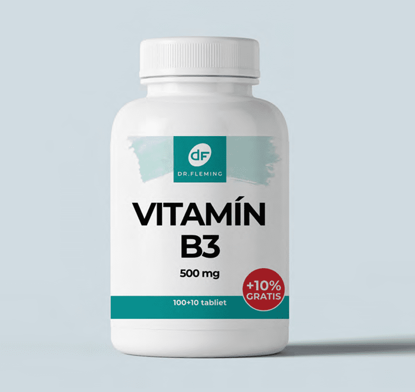 Vitamín B3 500 mg - 110 tabliet - Dr. Fleming