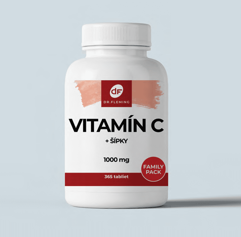 Vitamín C 1000 + Šípky - 365 tabliet - Dr. Fleming