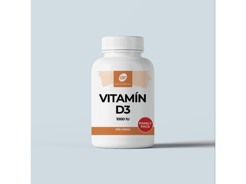 Vitamín D3 1000IU - 365 tabliet - Dr. Fleming