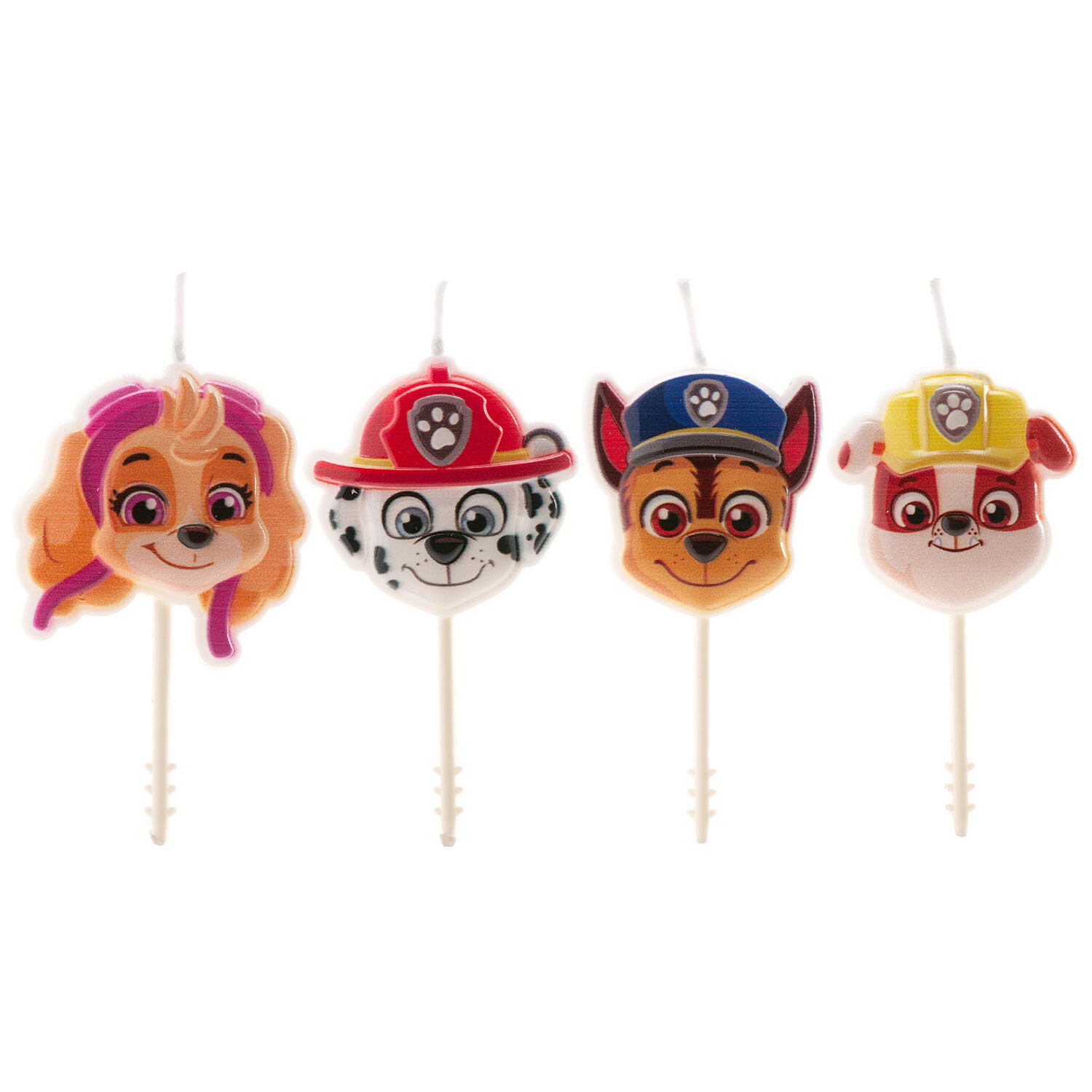Dekora Sviečky na tortu - Paw Patrol 4 ks