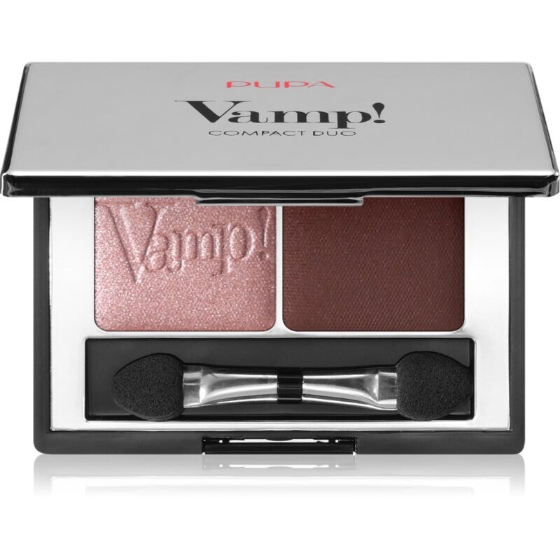 PUPA Milano Vamp! Compact Duo Eyeshadow duo očné tiene odtieň 002 - Pink Earth 2.2 g