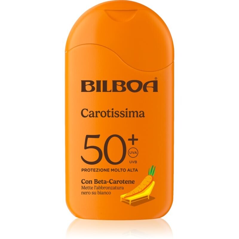 Bilboa Carotissima Crema opaľovacie mlieko s betakaroténom SPF 50+ 200 ml