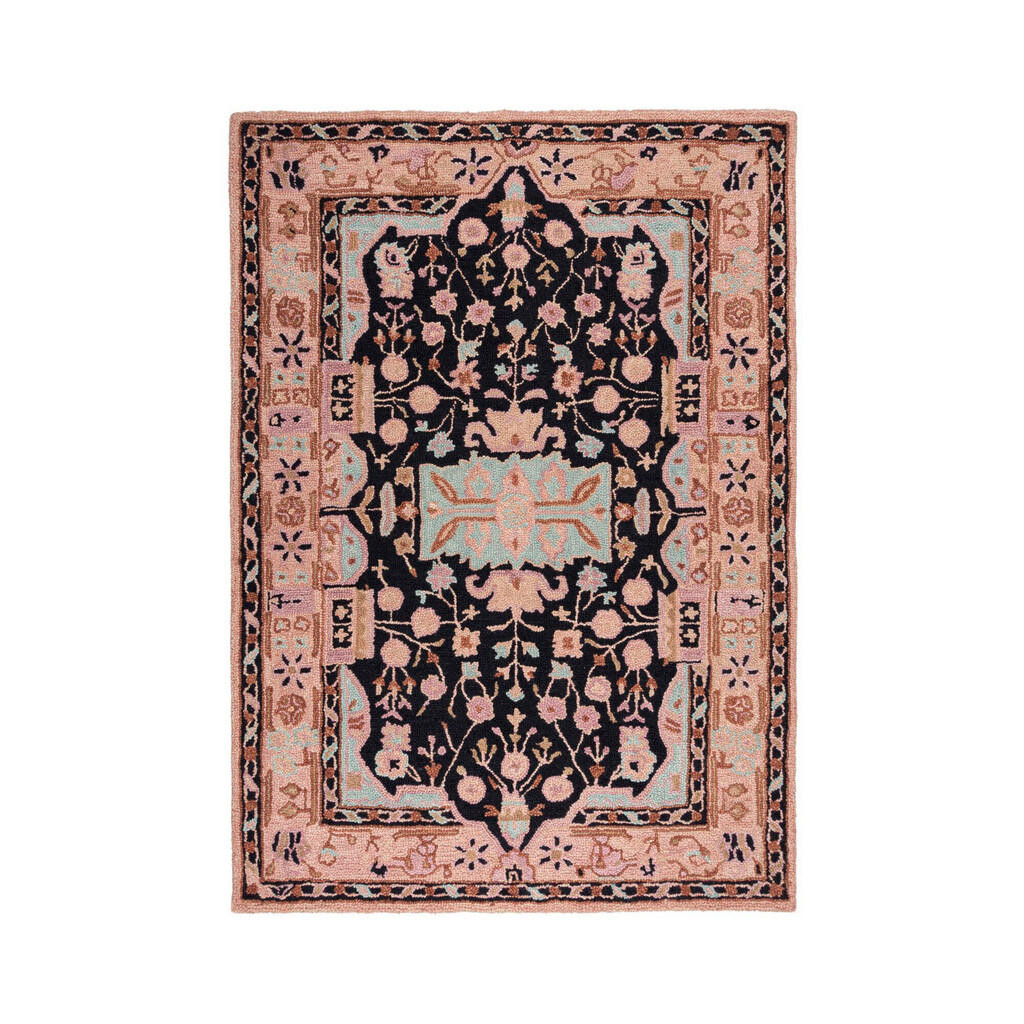 Flair Rugs TKANÝ KOBEREC, 200/290 cm ružová, čierna