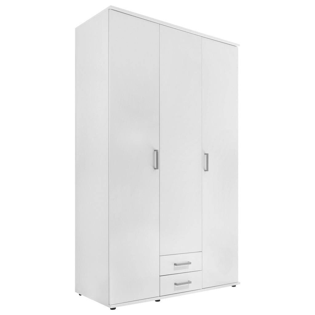 Carryhome SKRIŇA S OTOČNÝMI DVERAMI, biela, 120/196/54 cm