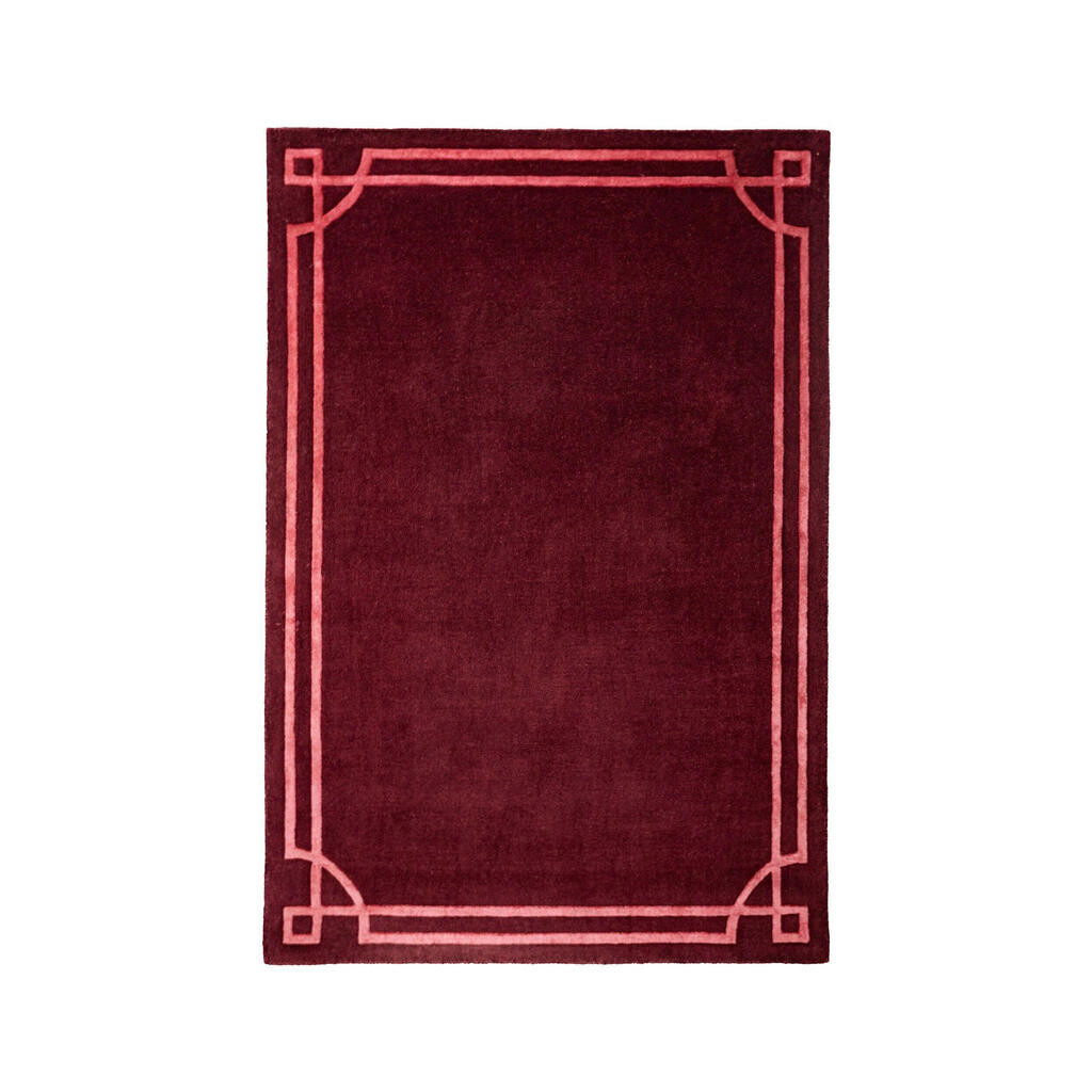 Flair Rugs VLNENÝ KOBEREC, 160/230 cm tmavočervená