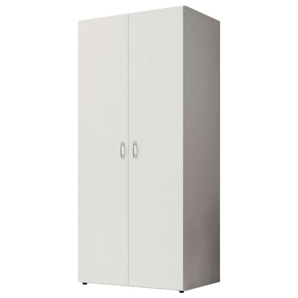 Carryhome SKRIŇA S OTOČNÝMI DVERAMI, biela, 81/176/51,1 cm