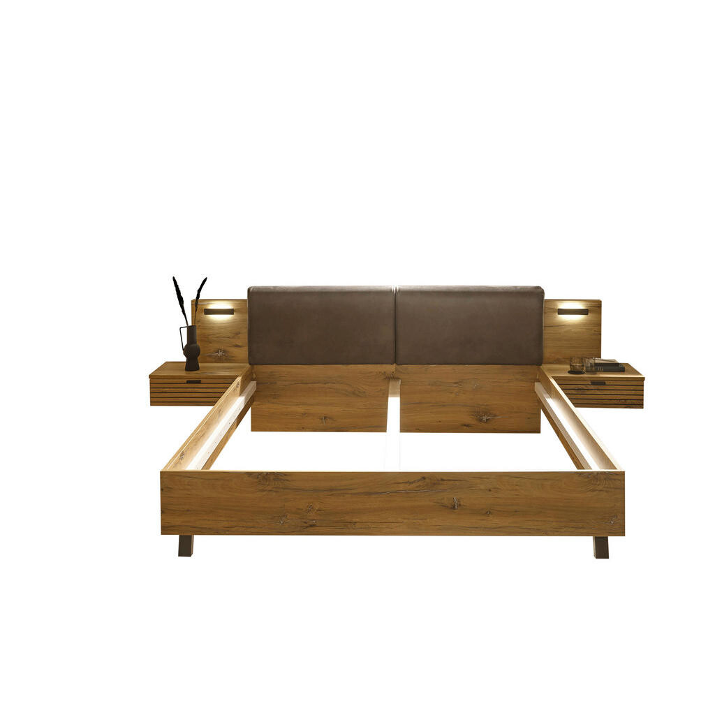Carryhome POSTEĽ S NOČNÝMI STOLÍKMI, 180/200 cm, farba duba