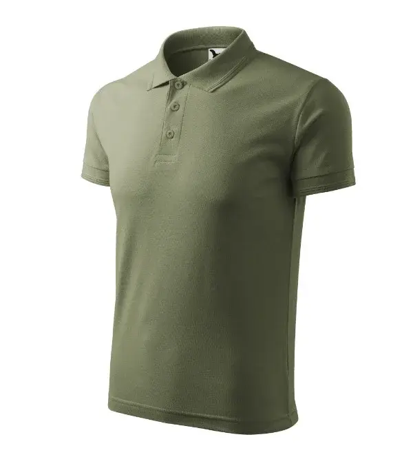 Pánska polokošeľa Pique khaki XL