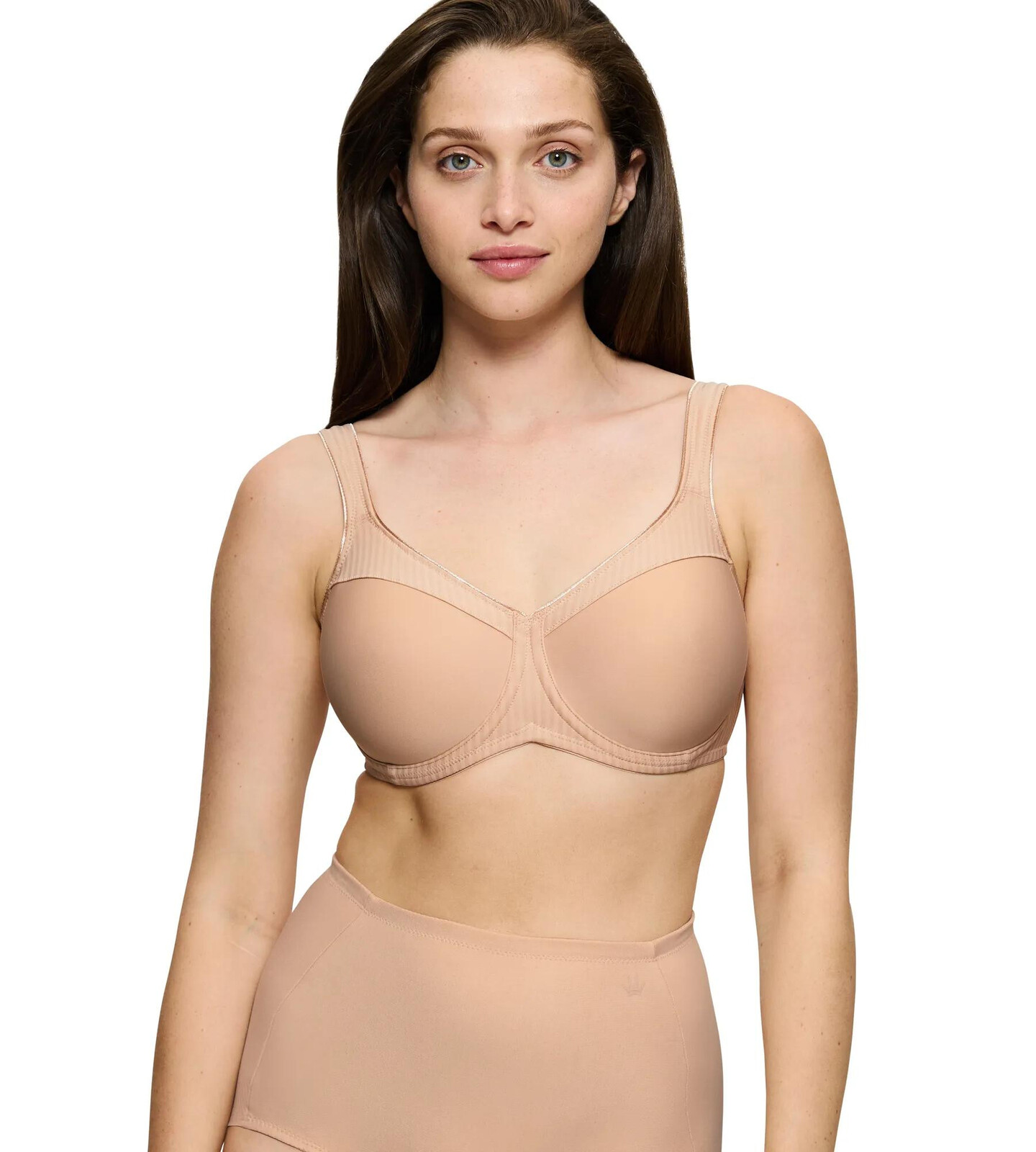 Dámska podprsenka Modern Soft+Cotton W01 - BROWN - nude 00EP - TRIUMPH NEUTRAL BEIGE 90D