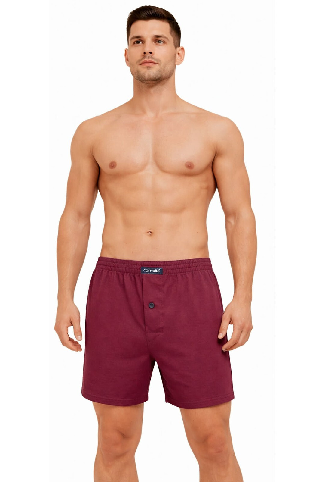 Boxerky Cornette Comfort 004/04 3-4XL kaštanové 3xl