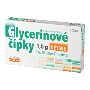 DR.MULLER Glycerínové čapíky detské 1 g, 12 ks