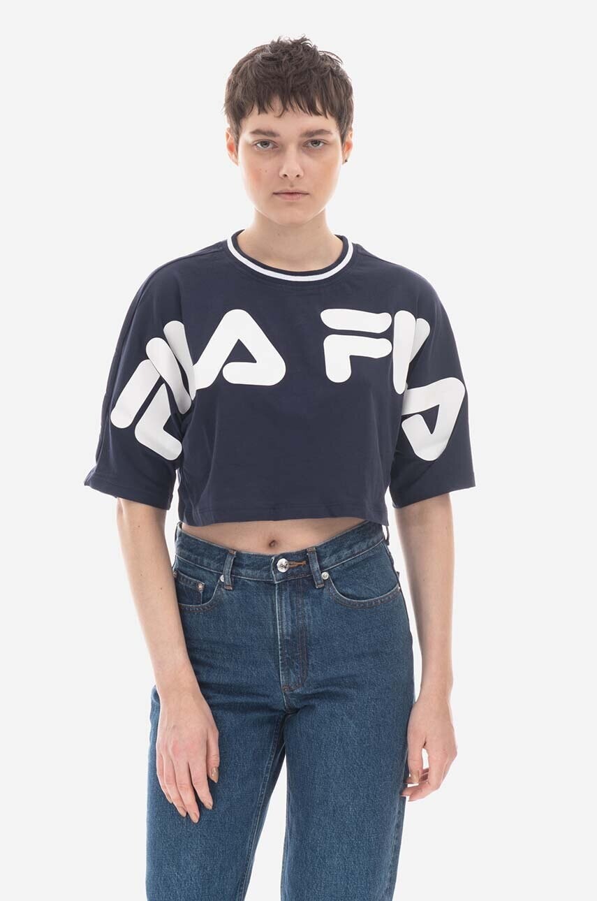 Bavlnené tričko Fila Barr Cropped Wide Tee