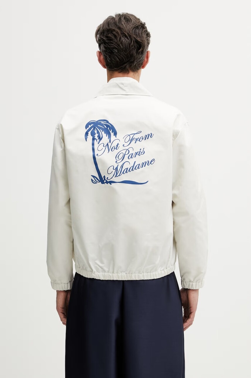 Drôle de Monsieur krátka bunda pánska Slogan Palmier