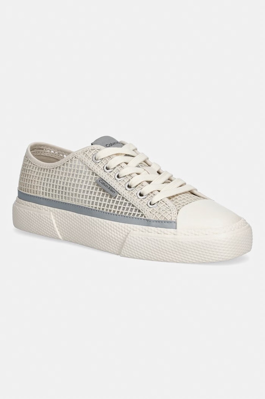 Calvin Klein VULC LACEUP LOW RAFFIA tenisky dámske