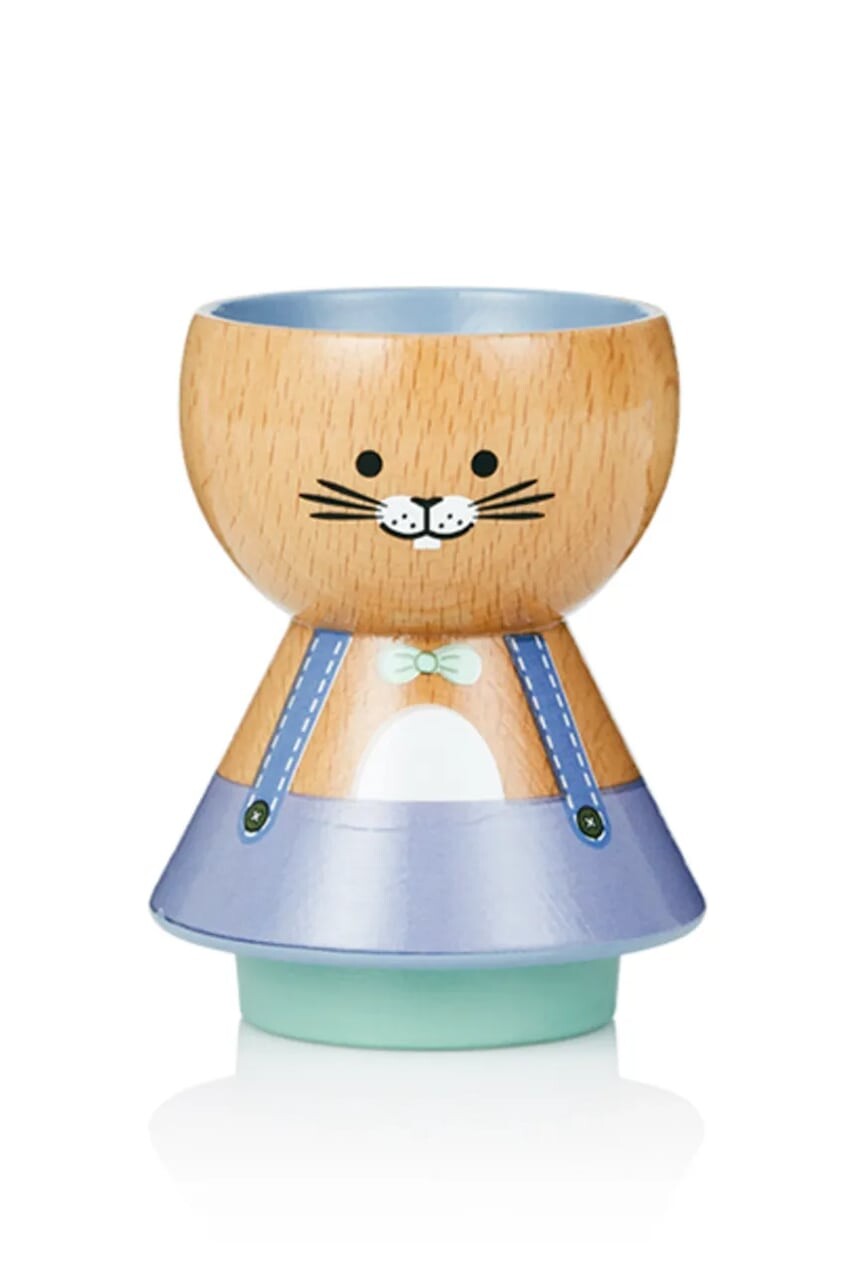 Lucie Kaas pohár na vajíčka z bukového dreva BORDFOLK - Bunny 7 cm