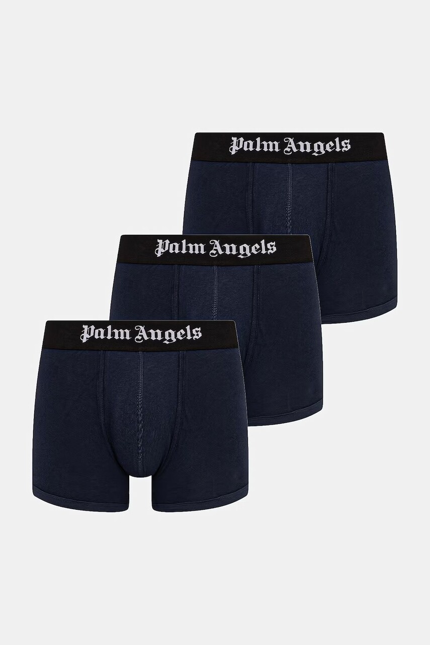 Palm Angels priliehavé boxerky pánske bavlnené s elastanom 3-pack