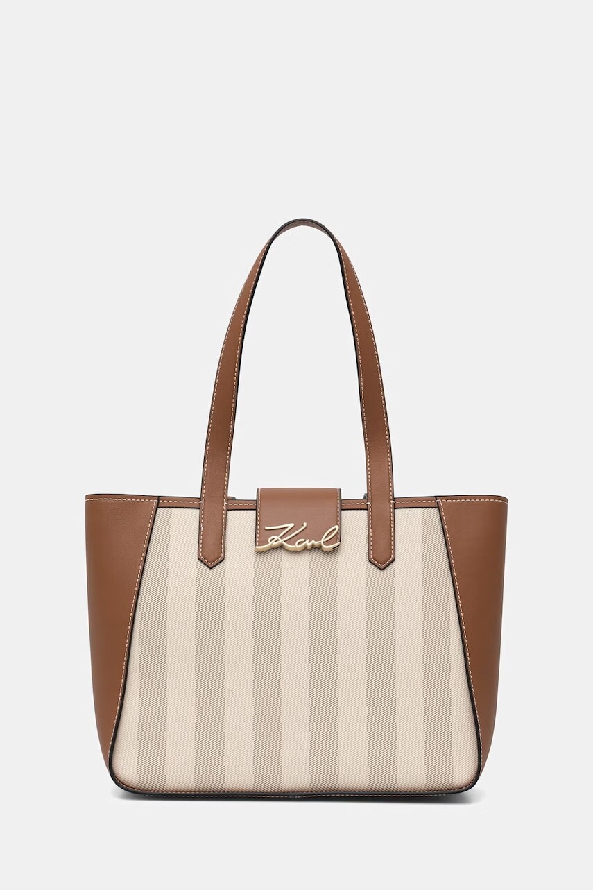 Karl Lagerfeld kabelka hobo dámska z imitácie kože K/SIGNATURE