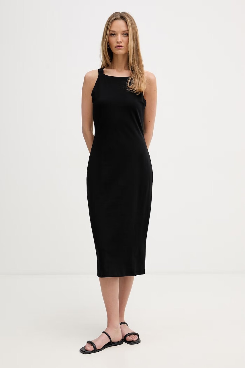 DKNY šaty bavlnené s elastanom