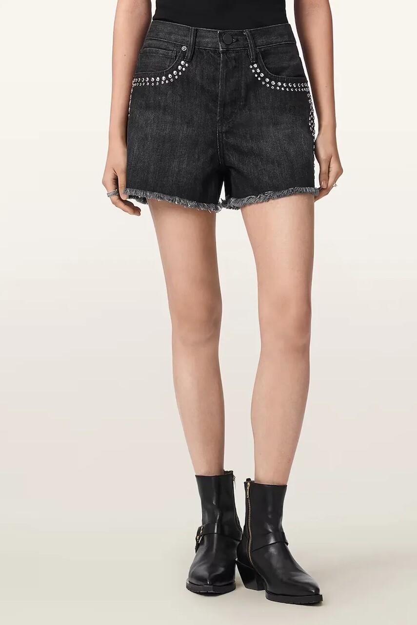 AllSaints šortky dámske rifľové HEIDI