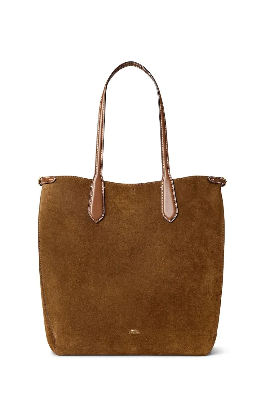 Polo Ralph Lauren kabelka typu shopper dámska semišová