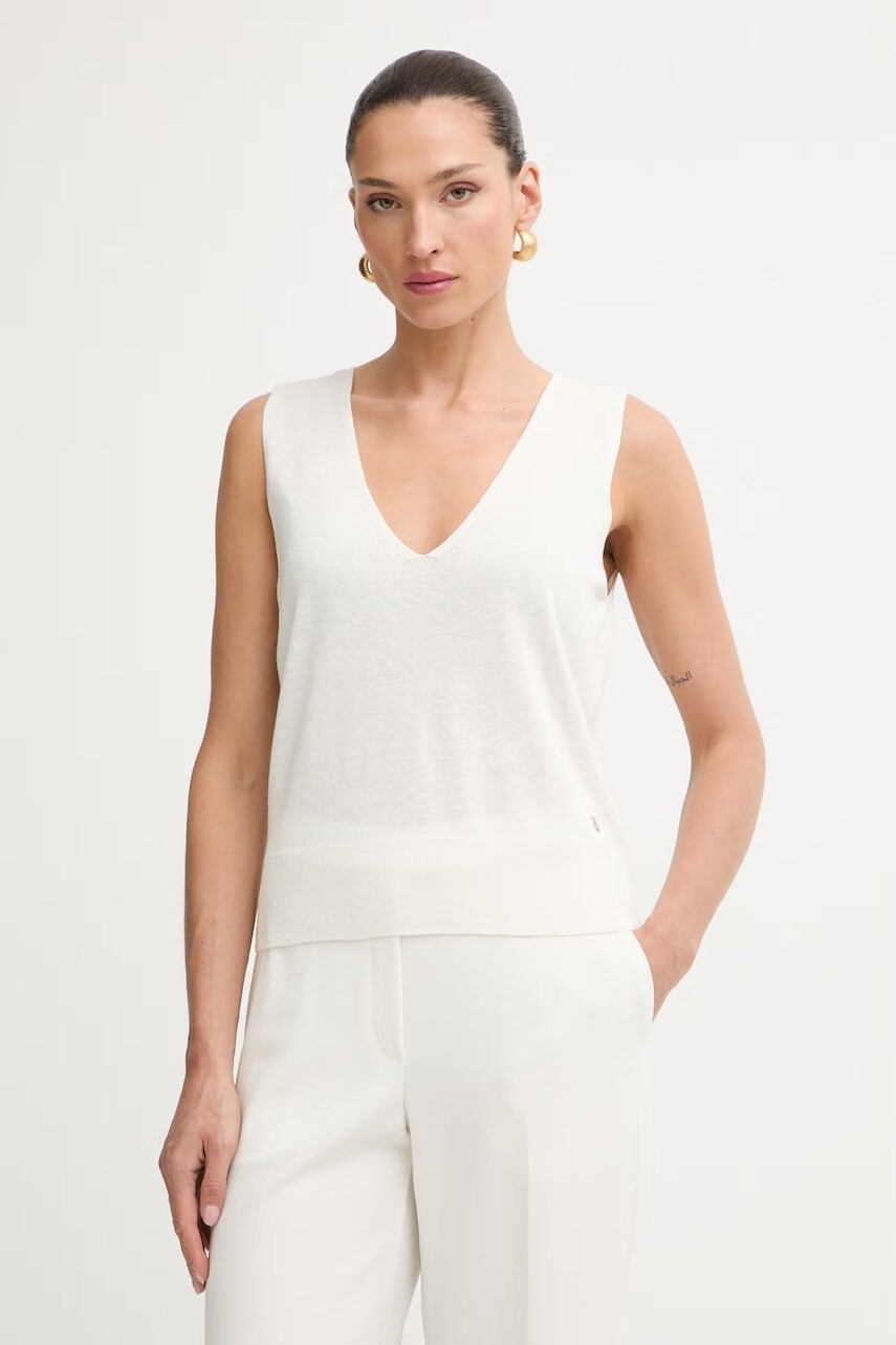 Calvin Klein top dámsky s ľanom